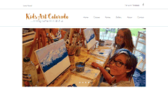 Desktop Screenshot of kidsartcolorado.com