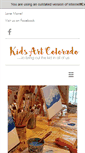 Mobile Screenshot of kidsartcolorado.com